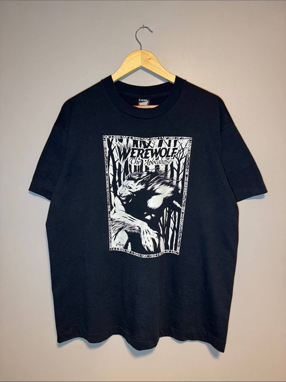 Vintage 1992 Werewolf The Apocalypse Horror T-Shirt / XL / Single Stitch